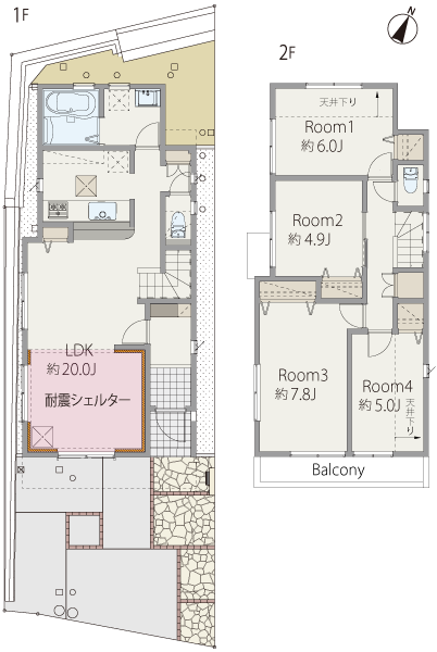 1号棟間取り図