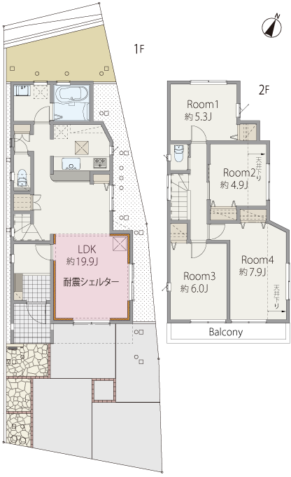 2号棟間取り図