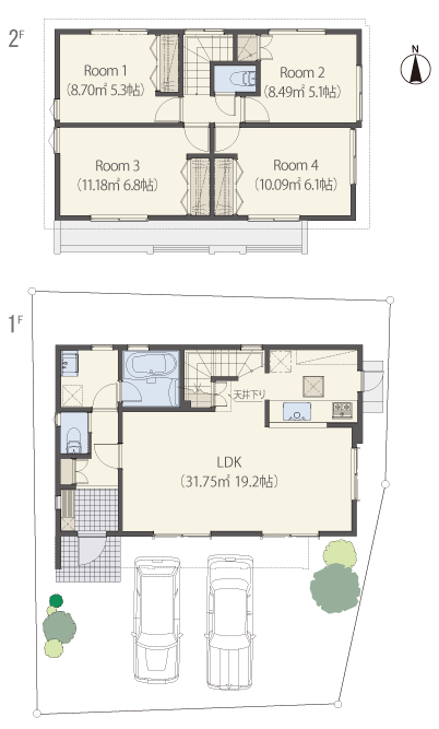 1号棟間取り図